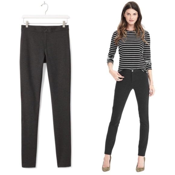 Banana Republic Pants - Banana Republic Charcoal Gray Ponte Legging Pants